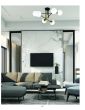 KQ S0982-6 CROSS BLACK AND GOLD CEILING HOMELIGHTING 77-8180