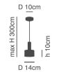 SE21-BL-4-BL2-MS1 ADEPT TUBE Black Pendant Black Metal Shade+ HOMELIGHTING 77-8543