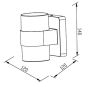 it-Lighting Athabasca LED 8W CCT Outdoor Wall Lamp Anthracite D:12cm 80203240