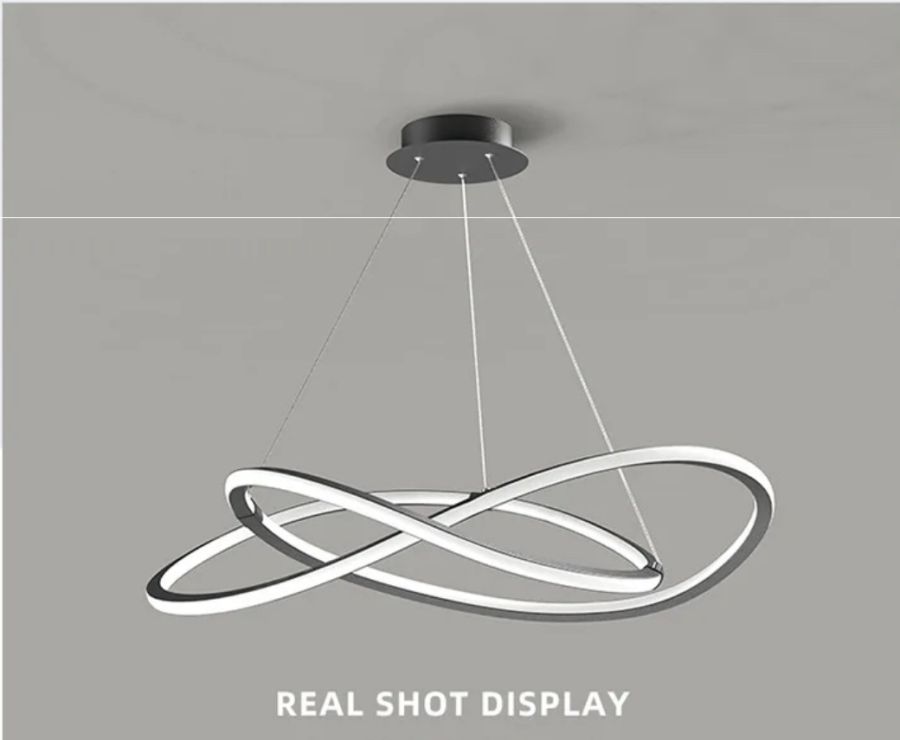 Φωτιστικό Κρεμαστό 60x60x100cm Αλουμίνιο Μαύρο Ματ Led 96w 3CCT 3000-4000-6500K SE LED 60 ANITA PENDANT BLACK HOMELIGHTING 77-50454