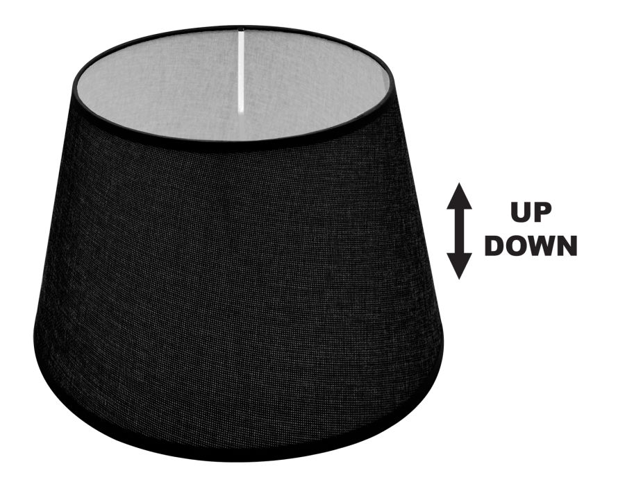 SPC 25 BK (d25-19-H18)  ΚΑΠΕΛΟ ΜΑΥΡΟ ΥΦΑΣΜΑ UP/DOWN ARlight 0284139