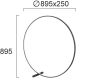 Φωτιστικό Δαπέδου Mαύρο Circle Viokef 4303000