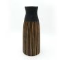 ΒΑΖΟ ΞΥΛΙΝΟ ΜΑΥΡΟ-ΚΑΦΕ 14x37cm Eurolamp 819-00406