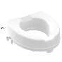 Κάθισμα Λεκάνης W.C Υπερυψωμένo Ύψος 10cm Λευκό Polyester 40,5-36,5cm Πλαστικά στηρίγματα Α.Μ.Ε.Α Elvit AMEA 0205