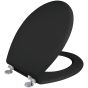 Κάλυμμα Λεκάνης WC MDF Μαύρο 40-46 x36 cm Elvit 0273-Black
