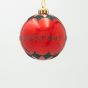 ΠΛΑΣΤΙΚΗ ΜΠΑΛΑ, ΚΟΚΚΙΝΗ, ΜΕ GLITTER MERRY CHRISTMAS, ΣΕΤ 6ΤΜΧ, 8cm Eurolamp 600-47840