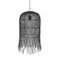 ΦΩΤΙΣΤΙΚΟ ΚΡΕΜΑΣΤΟ ΜΟΝΟΦΩΤΟ Ε27 MAX 60W Ø33x210mm RATTAN ΜΑΥΡΟ ARTE ILLUMINA KAI Eurolamp 144-33027