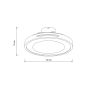 it-Lighting Zephyr 36W 3CCT LED Fan Light in Wood Color 101000940