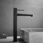 Orabella Terra Black matt Ψηλή - Μπαταρία νιπτήρος 10185