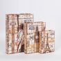 S/3 ΚΟΥΤΙΑ ΒΙΒΛΙΑ ΞΥΛΙΝΑ ΚΑΦΕ 32x23x7cm / 25x18x5.5cm / 18x13x4cm Eurolamp 752-17018