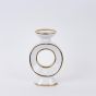 ΚΗΡΟΠΗΓΙΟ ΚΕΡΑΜΙΚΟ ΛΕΥΚΟ-ΧΡΥΣΟ 15.3x10x25.5cm Eurolamp 752-25056