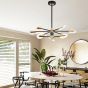 ΦΩΤΙΣΤΙΚΟ ΚΡΕΜΑΣΤΟ 9ΦΩΤΟ LED 63W 3CCT 88X65 ΜΑΥΡΟ-ΧΡΥΣΟ ARTE ILLUMINA Eurolamp 144-10012