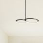 ΦΩΤΙΣΤΙΚΟ ΚΡΕΜΑΣΤΟ 2ΦΩΤΟ LED 30W 600X360X250 ΜΑΥΡΟ ARTE ILLUMINA Eurolamp 144-10029