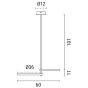 ΦΩΤΙΣΤΙΚΟ ΚΡΕΜΑΣΤΟ 2ΦΩΤΟ LED 30W 600X360X250 ΜΑΥΡΟ ARTE ILLUMINA Eurolamp 144-10029