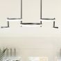 ΦΩΤΙΣΤΙΚΟ ΚΡΕΜΑΣΤΟ 5ΦΩΤΟ LED 50W 930X280X290 ΜΑΥΡΟ ARTE ILLUMINA Eurolamp 144-10032