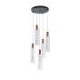 ΦΩΤΙΣΤΙΚΟ ΚΡΕΜΑΣΤΟ ΓΥΑΛΙ 5ΦΩΤΟ LED 38W 4400Lm 3000K Φ350x1930mm ΔΙΑΦΑΝΕΣ ARTE ILLUMINA VIAL Eurolamp 144-15101