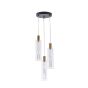 ΦΩΤΙΣΤΙΚΟ ΚΡΕΜΑΣΤΟ ΓΥΑΛΙ 3ΦΩΤΟ LED 21W 2500Lm 3000K Φ250X1630mm ΔΙΑΦΑΝΕΣ ARTE ILLUMINA VIAL Eurolamp 144-15102