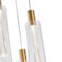 ΦΩΤΙΣΤΙΚΟ ΚΡΕΜΑΣΤΟ ΓΥΑΛΙ 3ΦΩΤΟ LED 21W 2500Lm 3000K Φ250X1630mm ΔΙΑΦΑΝΕΣ ARTE ILLUMINA VIAL Eurolamp 144-15102