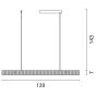ΦΩΤΙΣΤΙΚΟ ΚΡΕΜΑΣΤΟ ΓΡΑΜΜΙΚΟ ΜΟΝΟΦΩΤΟ LED 25W 1500x190x1180mm 3 CCT ΜΑΥΡΟ ARTE ILLUMINA Eurolamp 144-16021
