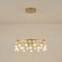ΦΩΤΙΣΤΙΚΟ ΚΡΕΜΑΣΤΟ ΟΒΑΛ LED 50W 3000Lm 3000K Φ600X1500mm ΧΡΥΣΟ ARTE ILLUMINA LEVATE Eurolamp 144-18081