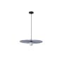 ΦΩΤΙΣΤΙΚΟ ΚΡΕΜΑΣΤΟ ΜΕΤΑΛΛΟ-ΥΦΑΣΜΑ 1XG9 MAX 10W Φ480mm ΜΑΥΡΟ ARTE ILLUMINA PIRUETTE Eurolamp 144-28512