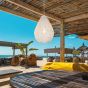 ΦΩΤΙΣΤΙΚΟ ΚΡΕΜΑΣΤΟ ΜΟΝΟΦΩΤΟ Ε27 MAX 60W 370X500mm RATTAN ΛΕΥΚΟ ARTE ILLUMINA KAI Eurolamp 144-33018