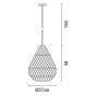 ΦΩΤΙΣΤΙΚΟ ΚΡΕΜΑΣΤΟ ΜΟΝΟΦΩΤΟ Ε27 MAX 60W 370X500mm RATTAN ΜΑΥΡΟ ARTE ILLUMINA KAI Eurolamp 144-33020