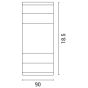 ΑΠΛΙΚΑ ΤΟΙΧΟΥ LED 5W 90X40X185 3000K IP54 ΜΑΥΡΗ PRO ARTE ILLUMINA Eurolamp 145-20221