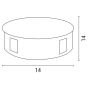 ΦΩΤΙΣΤΙΚΟ ΤΟΙΧΟΥ ΣΤΡΟΓΓΥΛΟ LED 3X4W Φ140X45 3000K IP44 ΛΕΥΚΟ PLUS ARTE ILLUMINA Eurolamp 145-20224