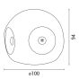 ΦΩΤΙΣΤΙΚΟ ΤΟΙΧΟΥ ΣΤΡΟΓΓΥΛΟ LED 8W Φ100X94 3000K IP65 ΛΕΥΚΟ PLUS ARTE ILLUMINA Eurolamp 145-20226
