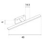 ΦΩΤΙΣΤΙΚΟ ΠΙΝΑΚΟΣ 10W 3000K 48X6X14.5 ΝΙΚΕΛ ARTE ILLUMINA SOPHI Eurolamp 145-21500