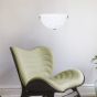 ΑΠΛΙΚΑ ΤΟΙΧΟΥ ΓΥΑΛΙ 1XΕ27 Max 15W 300x160x90mm ΛΕΥΚΟ-ΑΣΗΜΙ ARTE ILLUMINA LEIA Eurolamp 145-22400