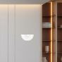 ΑΠΛΙΚΑ ΤΟΙΧΟΥ ΓΥΑΛΙ 1XΕ27 Max 15W Φ300x90mm ΛΕΥΚΟ-ΑΣΗΜΙ ARTE ILLUMINA ERIS Eurolamp 145-22410
