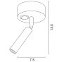 ΣΠΟΤ ΕΞΩΤΕΡΙΚΟ ΚΙΝΗΤΟ LED 3W 195Lm 3000K ΛΕΥΚΟ PLUS ARTE ILLUMINA PLUS Eurolamp 145-25212