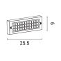 ΦΩΤΙΣΤΙΚΟ ΤΟΙΧΟΥ LED 6W 255X30X90 3CCT IP65 ΓΚΡΙ ARTE ILLUMINA SENARIO Eurolamp 145-52118