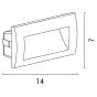 ΦΩΤΙΣΤΙΚΟ ΧΩΝΕΥΤΟ LED 3W IP54 220-240V 140X70X70mm PRO ΜΑΥΡΟ ARTE ILLUMINA Eurolamp 145-52502