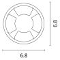 ΦΩΤΙΣΤΙΚΟ ΔΑΠΕΔΟΥ ΕΞΩΤΕΡΙΚΟ 4F LED 3W IP65 12V Φ68X24mm PRO ΜΑΥΡΟ ARTE ILLUMINA Eurolamp 145-52521
