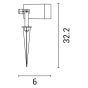 ΣΠOT ΚΗΠΟΥ ΠΛΑΣΤΙΚΟ 1xGU10 Max5W IP65 ΓΚΡΙ ARTE ILLUMINA Eurolamp 145-82022