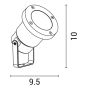 ΣΠOT ΚΗΠΟΥ ΠΛΑΣΤΙΚΟ 1xGU10 Max5W Φ95X100mm IP65 ΛΕΥΚΟ ARTE ILLUMINA Eurolamp 145-82023