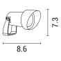 ΣΠOT ΚΗΠΟΥ ΠΛΑΣΤΙΚΟ ΜΕ ΚΑΛΥΠΤΡΟ1xGU10 max5W Φ95X100mm ΜΑΥΡΟ ARTE ILLUMINA Eurolamp 145-82027