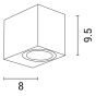 ΑΠΛΙΚΑ ΤΟΙΧΟΥ DOWN ΤΕΤΡΑΓΩΝΗ GU10 80x70x90mm IP65 ΜΑΥΡΗ ARTE ILLUMINA Eurolamp 145-82071