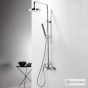 Μπαταρία Ντουζιέρας με Κεφαλή και Κολώνα ρυθμιζόμενου ύψους Tonda Chrome 145065-100