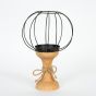 ΚΗΡΟΠΗΓΙΟ ΞΥΛΙΝΟ ΚΑΦΕ 20.5x20.5x32cm Eurolamp 752-23023