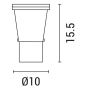 ΣΠΟΤ ΚΗΠΟΥ ΜΕΤΑΛΛΙΚΟ GU10 IP65 230V ΓΚΡΙ ARTE ILLUMINA Eurolamp 147-68412