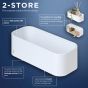 Tiger 2-Store Επιτοίχιο Ράφι 25 cm White 1500010146  1500010146