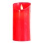 Διακοσμητικό Kερί Led Κόκκινο 7.5x15cm εσωτερικού χώρου μη στεγανό IP20 Magic Christmas by Eurolamp 15065