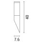 ΑΠΛΙΚΑ ΙΝΟΧ ΣΕΙΡΑ 37cm E27 ARTE ILLUMINA XIOS Eurolamp 154-56020