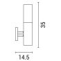 ΑΠΛΙΚΑ ΙΝΟΧ ΣΕΙΡΑ 35cm E27 ARTE ILLUMINA ΧIOS Eurolamp 154-56021