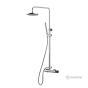 Μπαταρία Ντουζιέρας με Κεφαλή και Κολώνα ρυθμιζόμενου ύψους OSO Chrome 178065-100
