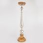 ΚΗΡΟΠΗΓΙΟ ΞΥΛΟ-ΜΕΤΑΛΛΟ ΦΥΣΙΚΟ- ΑΣΗΜΙ 17x17x74cm Eurolamp 752-23025